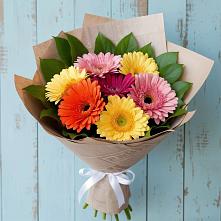 Букет цветов из:  Герберы #REPLACE_PRED# Леонтьево