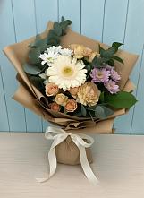 Букет цветов из:  Герберы и Хризантемы #REPLACE_PRED# Леонтьево