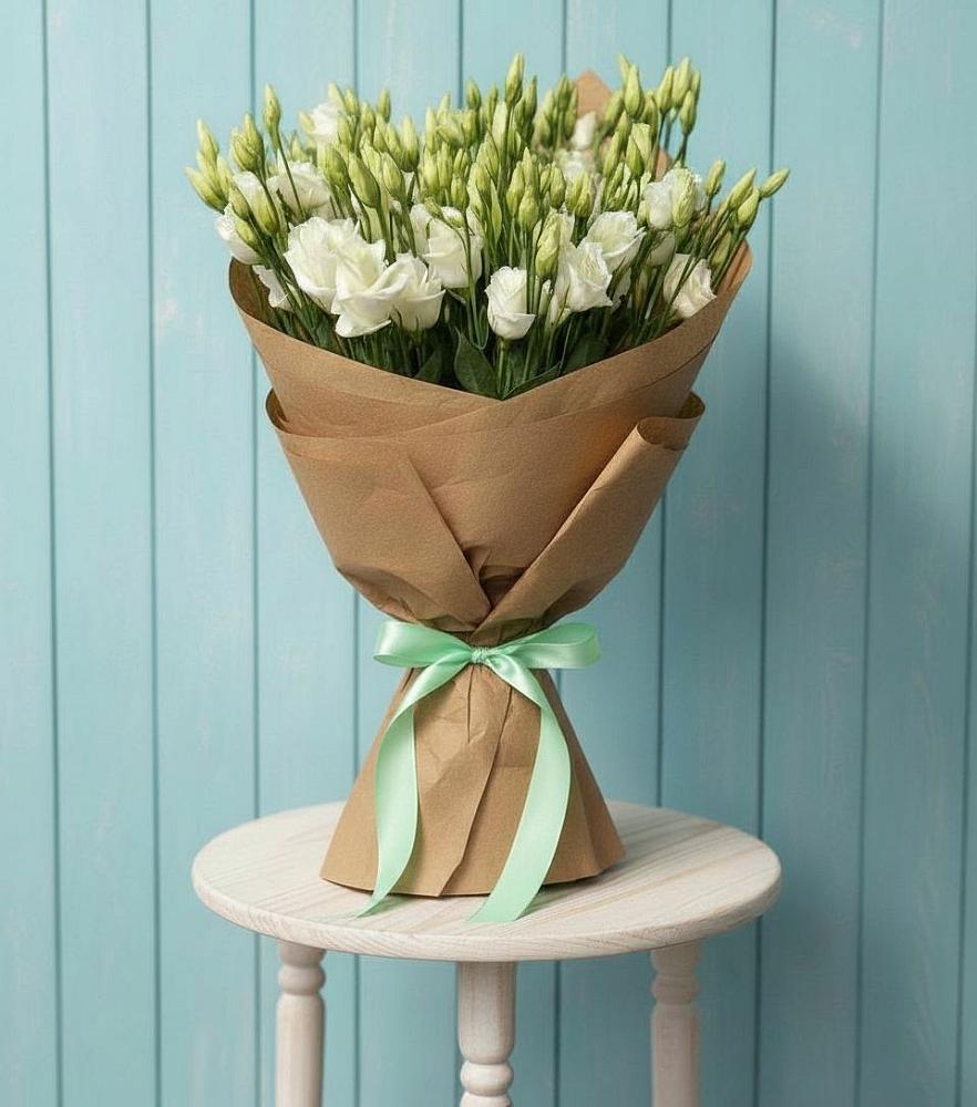 Букет цветов из: Лизиантусы в Леонтьево