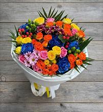 Букет цветов из:  Розы и Хризантемы в Леонтьево